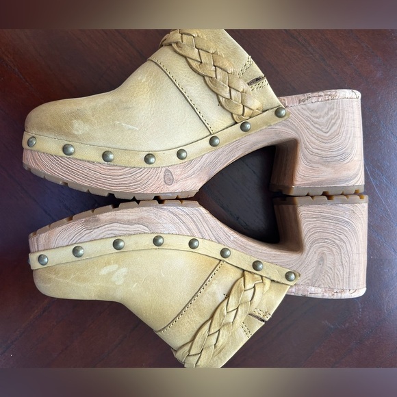KORK EASE Women's Yellow Braided Clogs SIZE 6 - Picture 4 of 7
